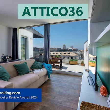Attico Luxury Con Parcheggio E Terrazza Vista Mozzafiato Apartamento Génova Exterior foto