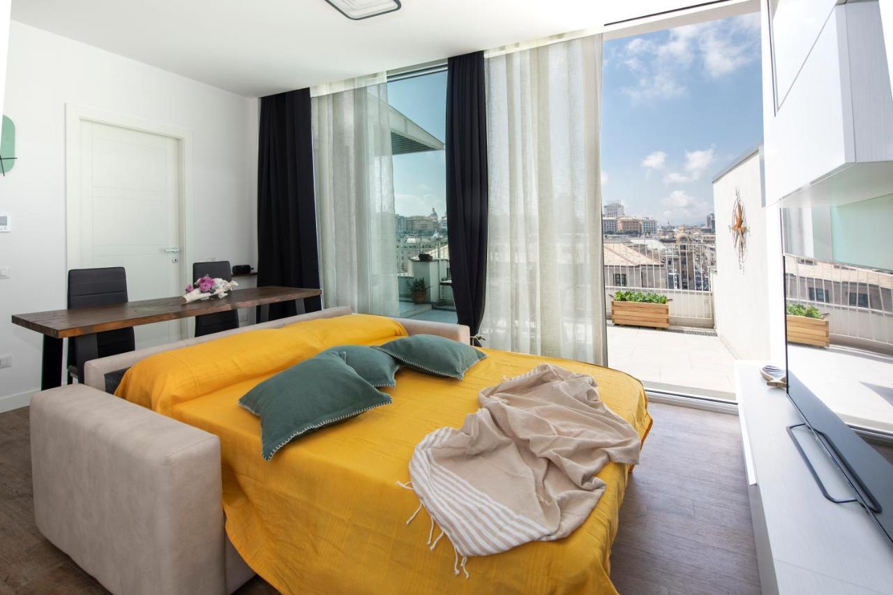 Attico Luxury Con Parcheggio E Terrazza Vista Mozzafiato Apartamento Génova Exterior foto