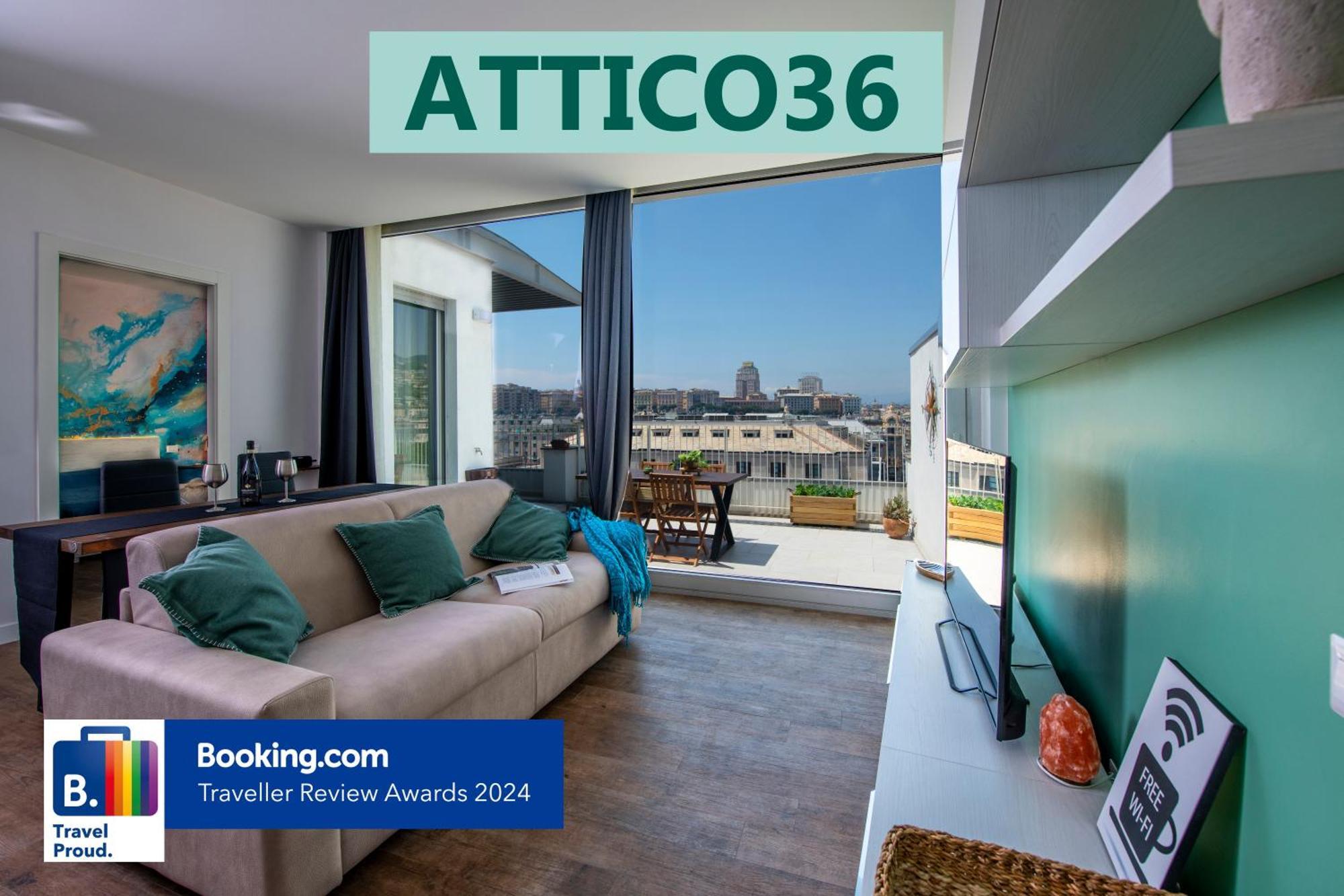 Attico Luxury Con Parcheggio E Terrazza Vista Mozzafiato Apartamento Génova Exterior foto